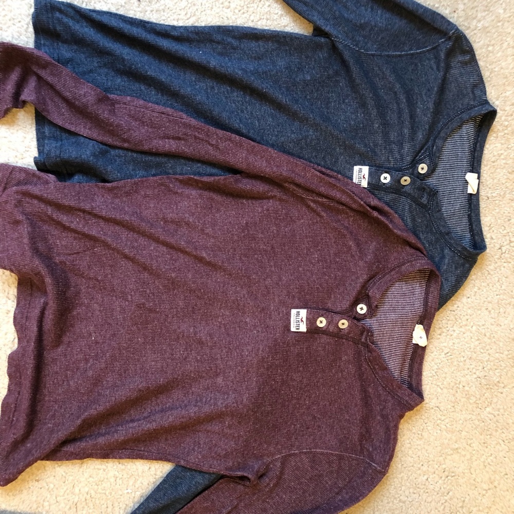Hollister Henley Shirts (2)
